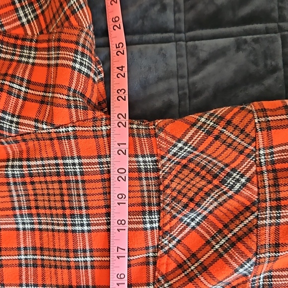 We The Free Orange Wind River Plaid Flannel Pullover, S | Lumberjack, Cozy - Picture 9 of 11